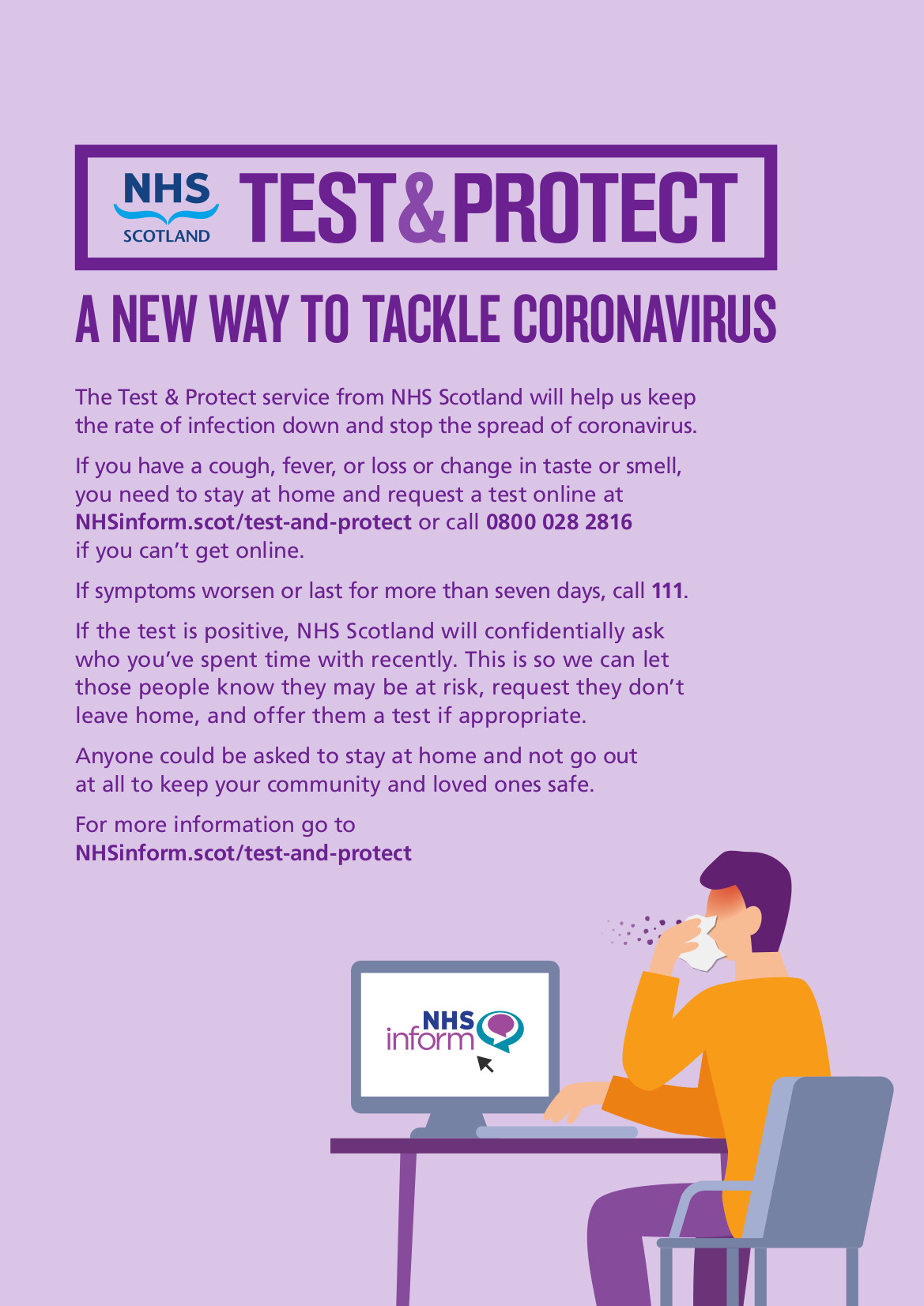 Test and Protect poster