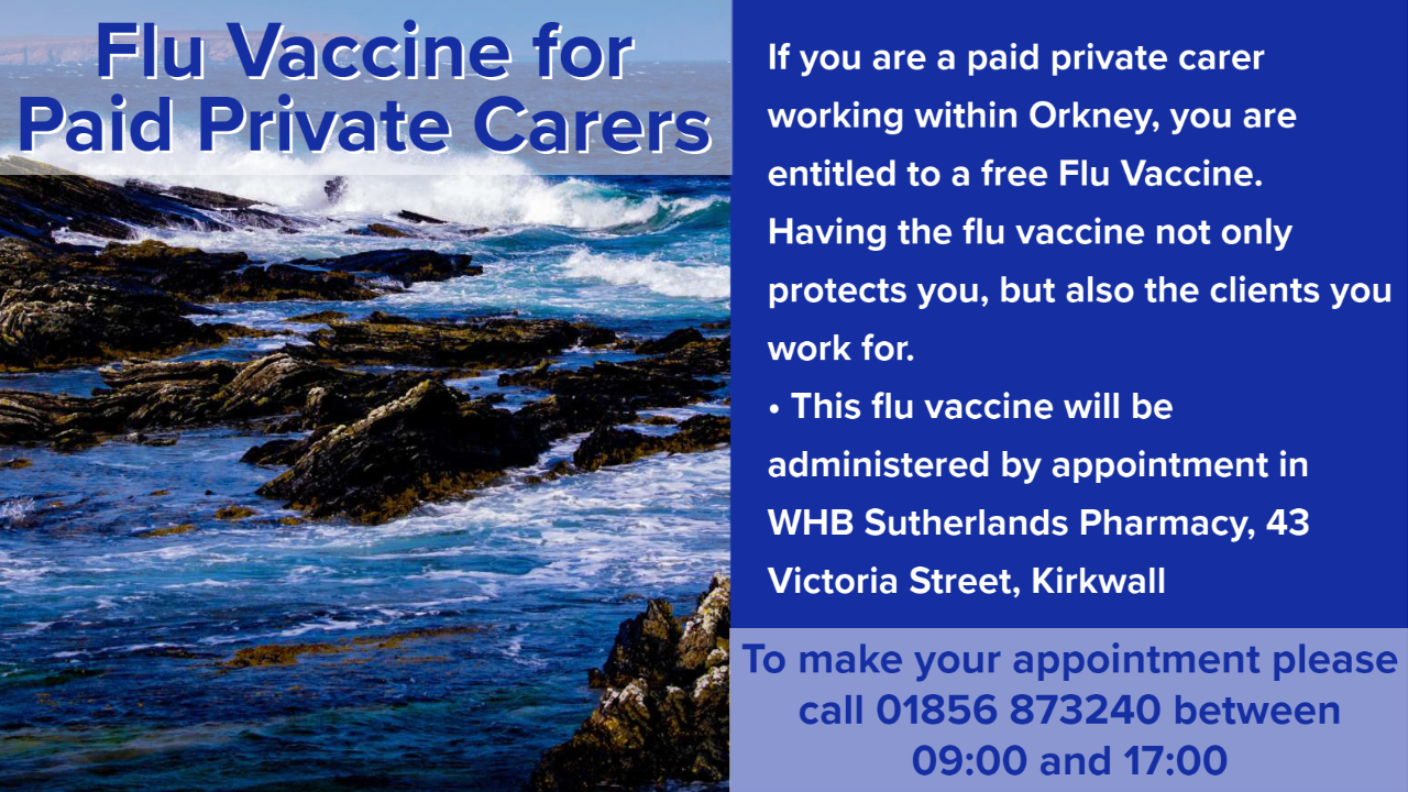 Flu Vaccine for Paid Private Carers