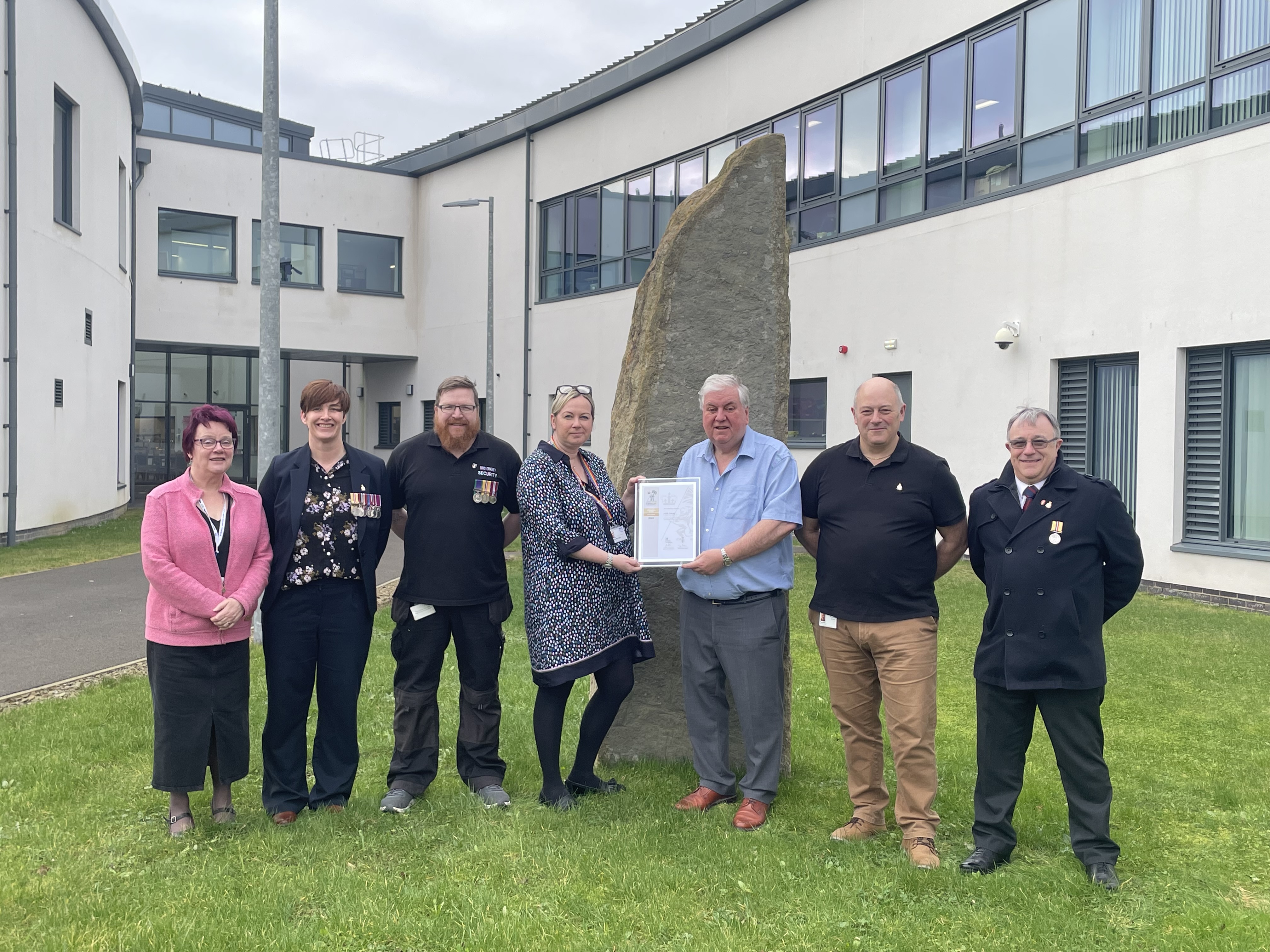 NHS Orkney Team with Gold Award