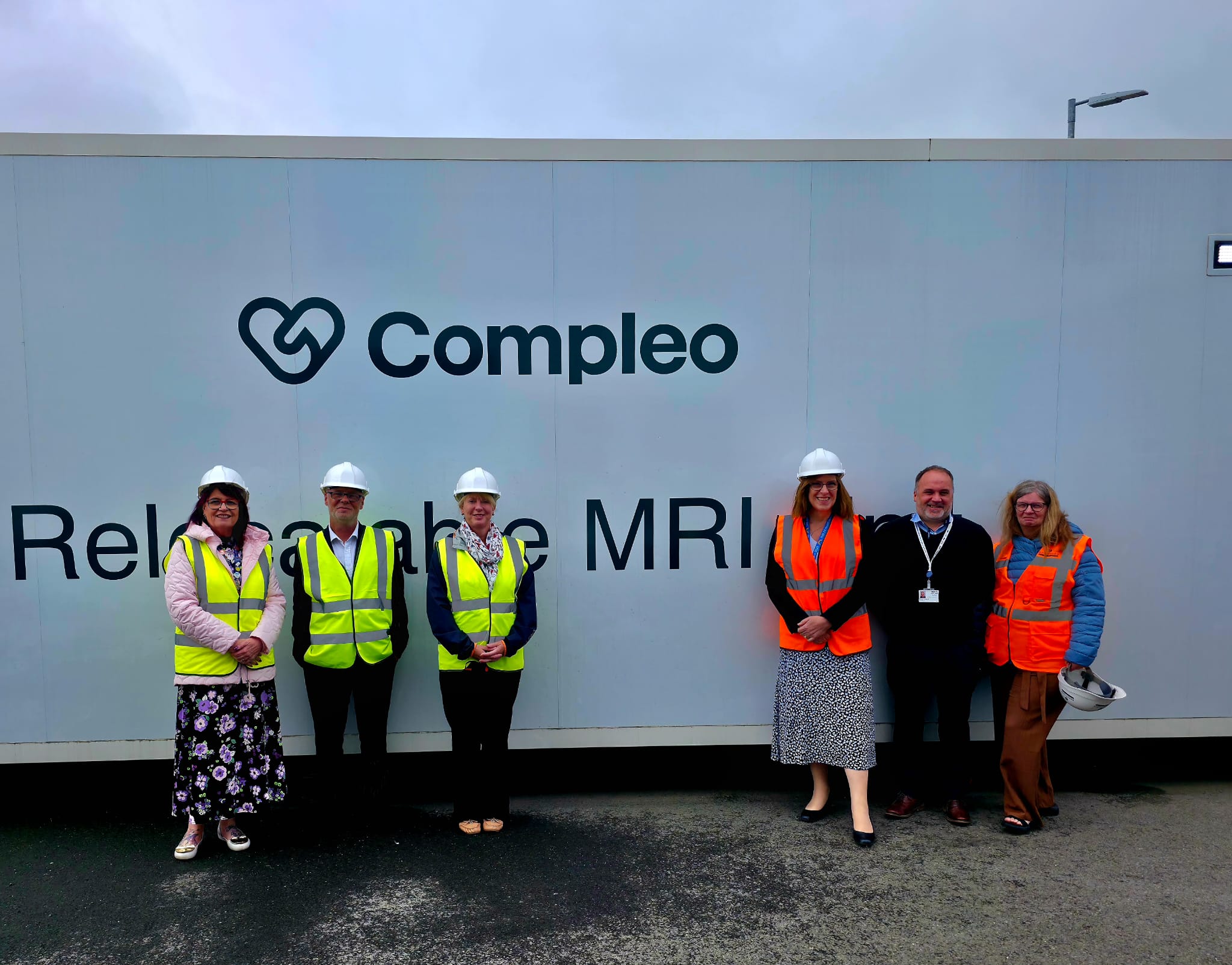Team members from NHSO outside the MRI scanner
