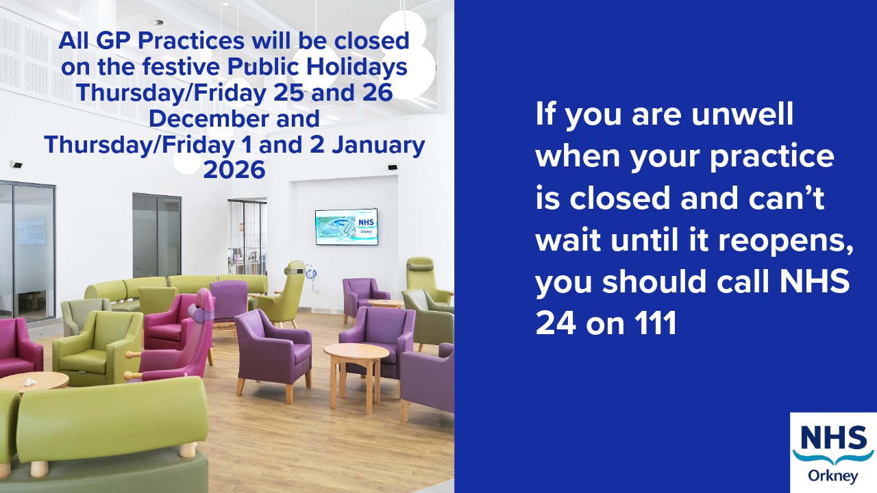 GP opening closing hours image for festive season