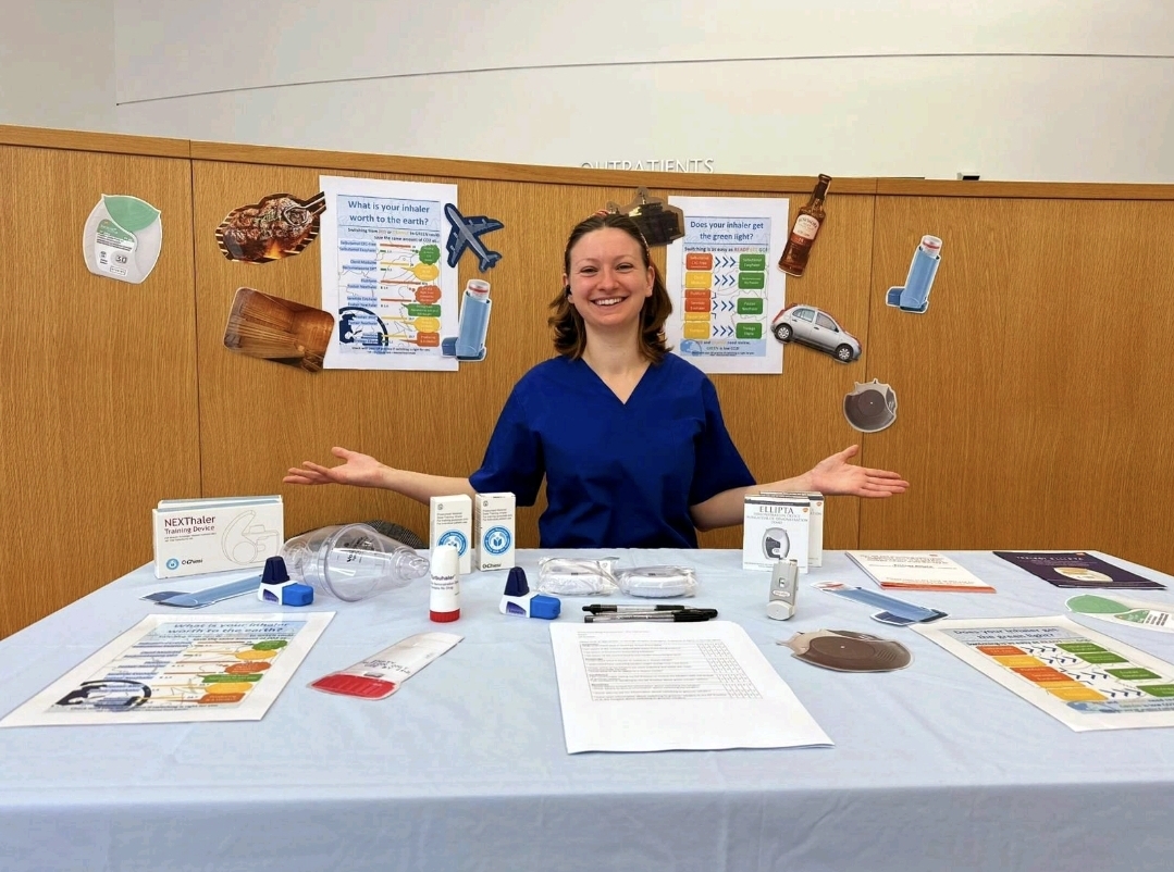 Green Inhaler project image featuring Megan Hutchinson, GP Trainee at Skerryvore Practice