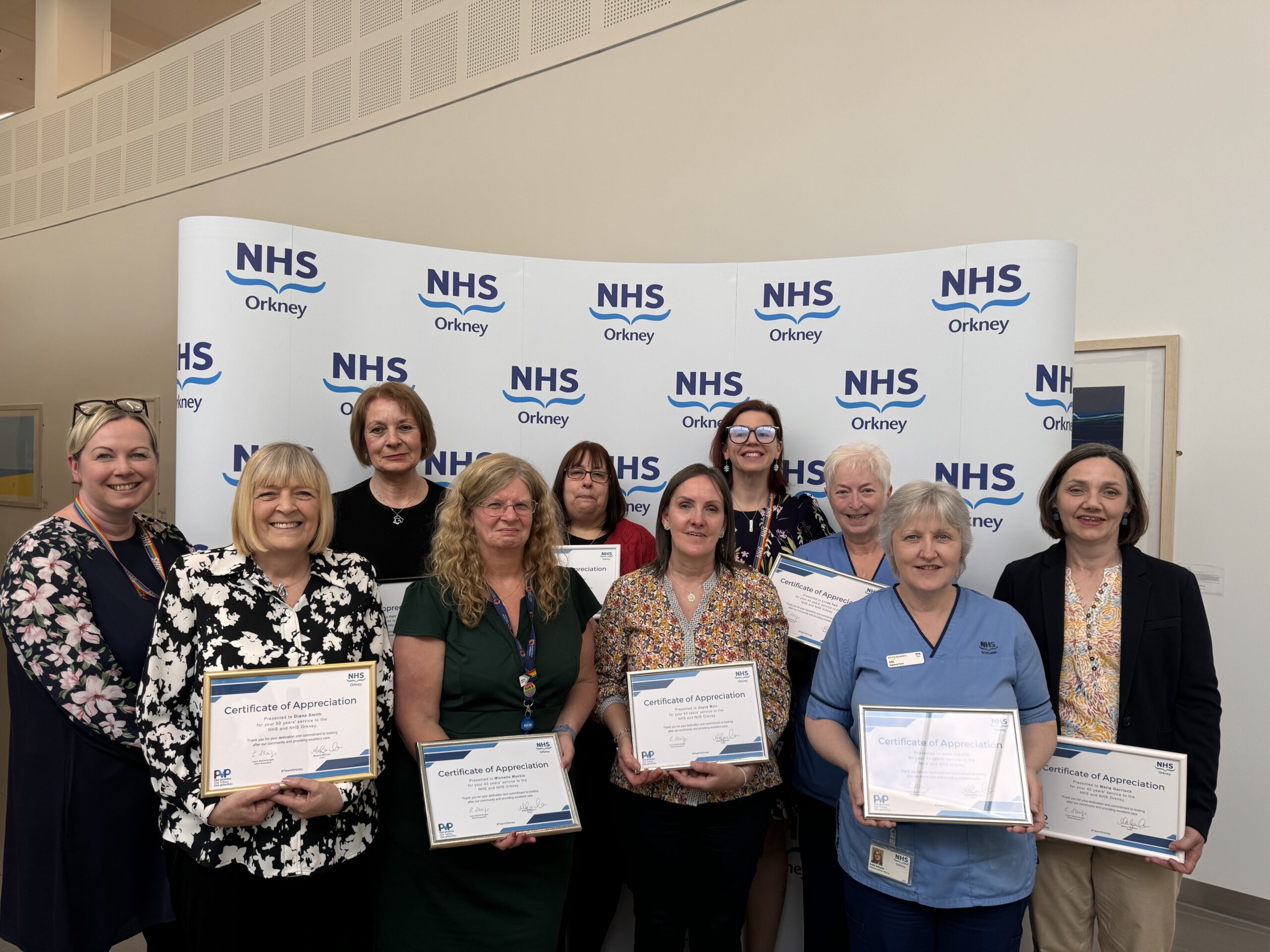 Photo of Long Service Awards recipients