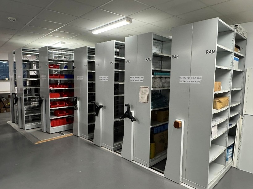 Images of roller shelving